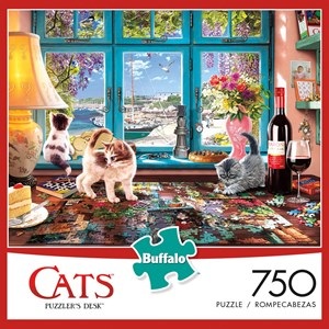 Buffalo Games (17084) - Steve Read: "Puzzler's Desk" - 750 pieces puzzle