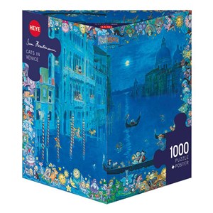 Heye (29695) - "Cats in Venice" - 1000 pieces puzzle