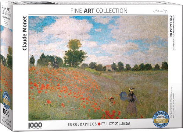 Eurographics (6000-0826) - Claude Monet: "The Poppy Field" - 1000 pieces puzzle