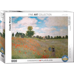 Eurographics (6000-0826) - Claude Monet: "The Poppy Field" - 1000 pieces puzzle