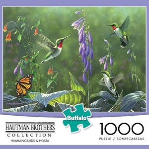 Buffalo Games (11180) - "Hummingbirds & Hosta" - 1000 pieces puzzle
