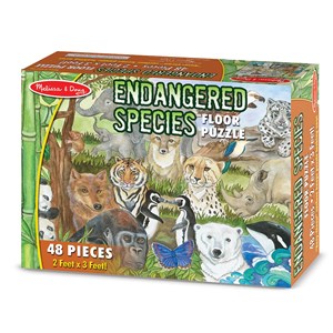 Melissa and Doug (4437) - "Endangered Species" - 48 pieces puzzle