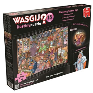 Jumbo (19109) - "Wasgij Destiny 15: Shopping Shake Up!" - 1000 pieces puzzle