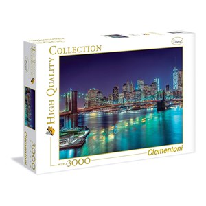 Clementoni (33544) - "New York in the Night" - 3000 pieces puzzle