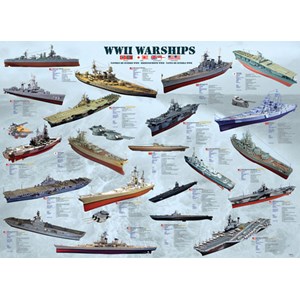 Eurographics (6000-0133) - "World War II War Ships" - 1000 pieces puzzle