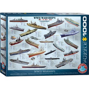 Eurographics (6000-0133) - "World War II War Ships" - 1000 pieces puzzle