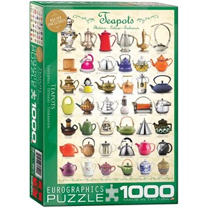 Eurographics (6000-0599) - "Teapots" - 1000 pieces puzzle