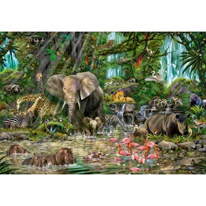 Educa (16013) - "African Jungle" - 2000 pieces puzzle