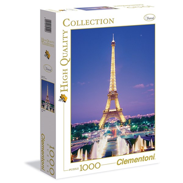 Puzzle Eiffel Tower, Paris, France - 1000 pièces -Bluebird-Puzzle-F-90141
