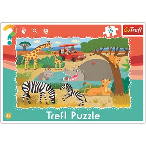 Trefl (312171) - "Safari" - 15 pieces puzzle