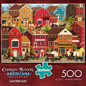 Buffalo Games (3715) - Charles Wysocki: "Lilac Point Glen" - 500 pieces puzzle