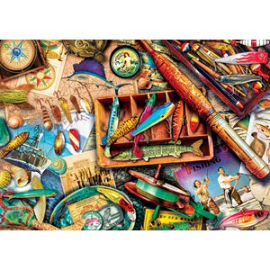 Buffalo Games (3744) - Aimee Stewart: "Vintage Fishing" - 500 pieces puzzle