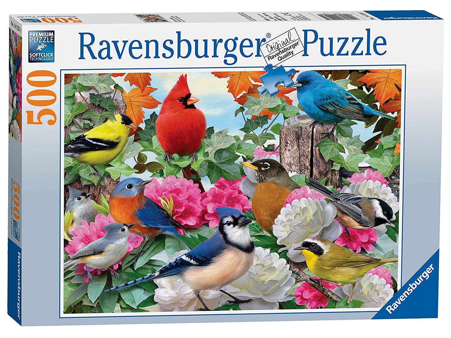 Jan Martin McGuire MasterPieces 1000 Jigsaw Puzzle Backyard Birds for sale online