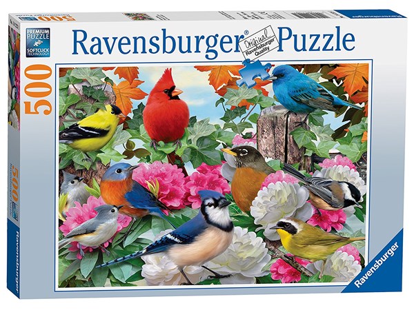 Ravensburger (14223) - Howard Robinson: "Garden Birds" - 500 pieces puzzle