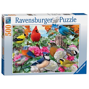 Ravensburger (14223) - Howard Robinson: "Garden Birds" - 500 pieces puzzle