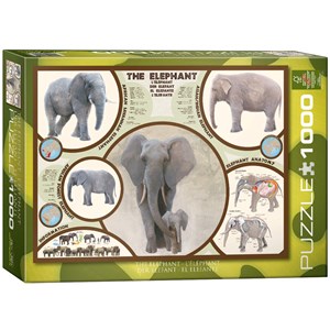 Eurographics (6000-0241) - "The Elephant" - 1000 pieces puzzle