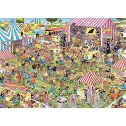 Jumbo (19028) - Jan van Haasteren: "Pop Festival" - 1000 pieces puzzle