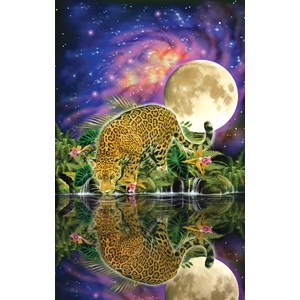 SunsOut (80115) - John Enright: "Leopard Moon" - 550 pieces puzzle