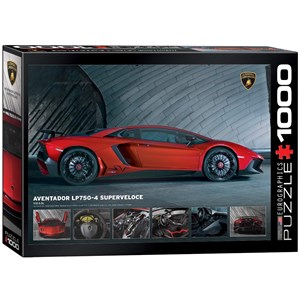 Eurographics (6000-0871) - "Lamborghini Aventador 750-4 SV" - 1000 pieces puzzle