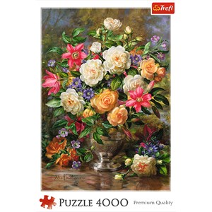 Trefl (45003) - "Flowers for the Queen Elizabeth" - 4000 pieces puzzle