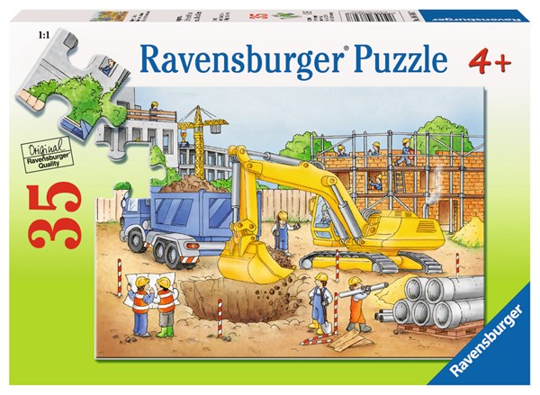 Ravensburger (08646) - "Busy Builders" - 35 pieces puzzle