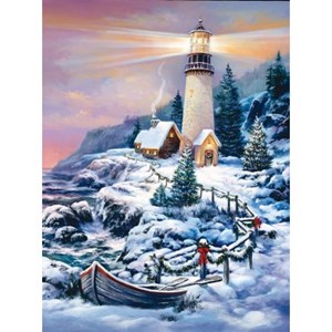 SunsOut (49152) - "Christmas Lighthouse" - 1000 pieces puzzle