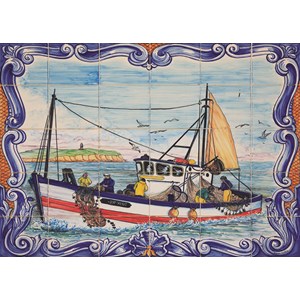 Jumbo (18542) - "Portugese Tiles from Ferragudo" - 1000 pieces puzzle