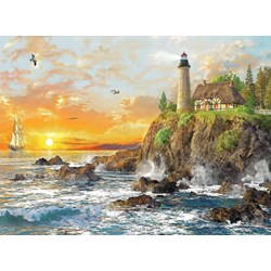 Trefl (33044) - "Sunset By The Rocky Coast" - 3000 pieces puzzle