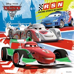 Ravensburger (09281) - "Cars 2: Worldwide Racing Fun" - 49 pieces puzzle
