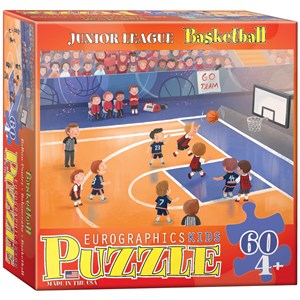 Eurographics (6060-0495) - "Junior League Basketball" - 60 pieces puzzle