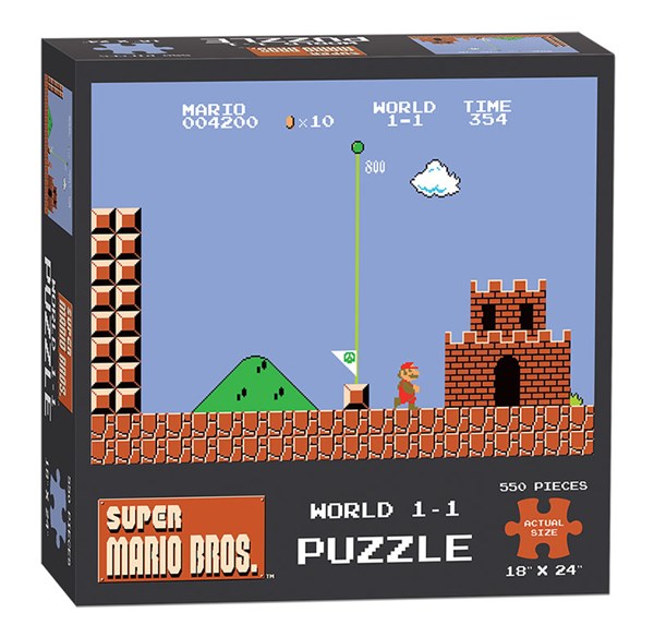 USAopoly (PZ005-488) - Super Mario Bros. World 1-1 - 550 pieces