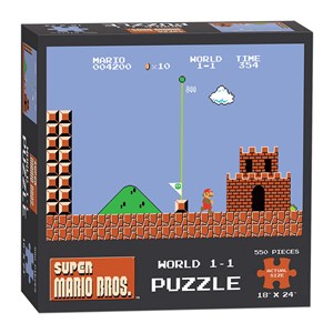 USAopoly (PZ005-488) - "Super Mario Bros. World 1-1" - 550 pieces puzzle
