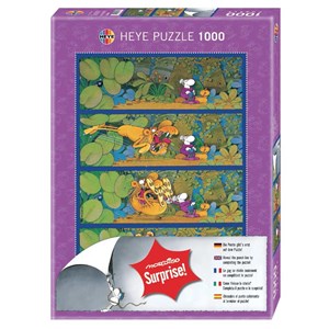 Heye (29174) - Guillermo Mordillo: "Surprise Grandma" - 1000 pieces puzzle