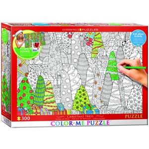 Eurographics (6033-0886) - "Christmas Trees" - 300 pieces puzzle