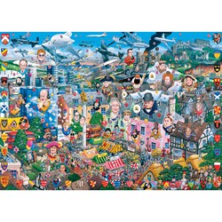 Gibsons (G469) - Mike Jupp: "I Love Great Britain" - 1000 pieces puzzle