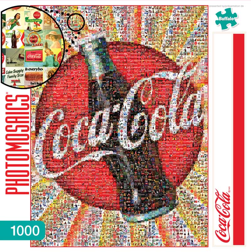 NEW Schmidt Coca Cola Classic Bottles 1000 piece jigsaw puzzle 