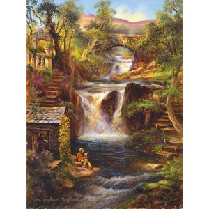 SunsOut (47931) - "Waterfall Retreat" - 1000 pieces puzzle