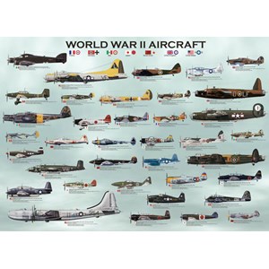 Eurographics (6000-0075) - "World War II Aircraft" - 1000 pieces puzzle