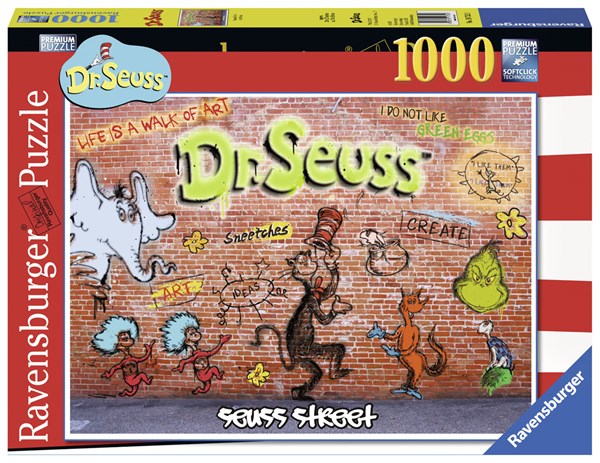 Ravensburger (19752) - "Seuss Street" - 1000 pieces puzzle