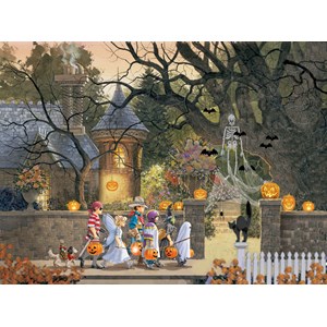 SunsOut (51224) - Douglas Laird: "Friends on Halloween" - 1000 pieces puzzle