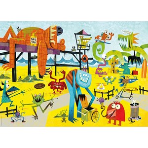 Heye (29798) - Michael Slack: "Monster Beach" - 1000 pieces puzzle
