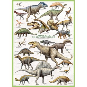 Eurographics (6000-0098) - "Dinosaurs Cretaceous" - 1000 pieces puzzle