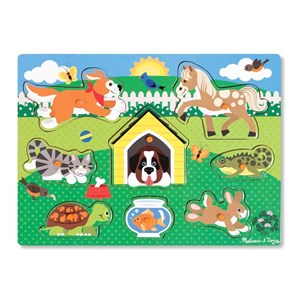 Melissa and Doug (9053) - "Pets" - 8 pieces puzzle