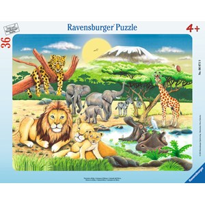 Ravensburger (06071) - "African Animals" - 36 pieces puzzle