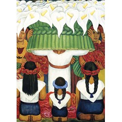 Eurographics (6000-0798) - Diego Rivera: "Flower Festival, Feast of Santa Anita" - 1000 pieces puzzle