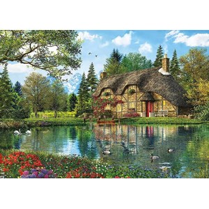 Educa (16774) - Dominic Davison: "Lake View Cottage" - 2000 pieces puzzle
