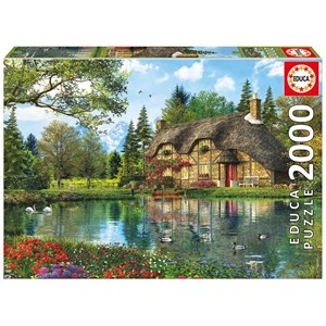 Educa (16774) - Dominic Davison: "Lake View Cottage" - 2000 pieces puzzle