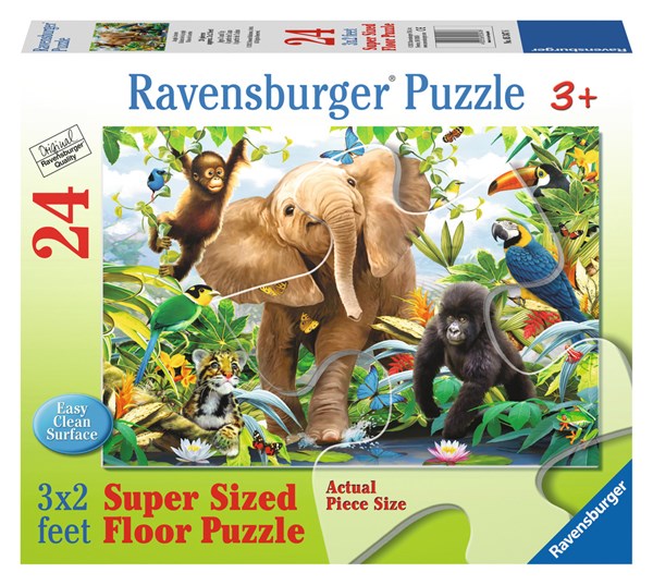 Ravensburger (05347) - Howard Robinson: "Jungle Juniors" - 24 pieces puzzle