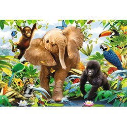 Ravensburger (05347) - Howard Robinson: "Jungle Juniors" - 24 pieces puzzle