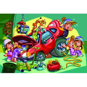 Eurographics (6100-0650) - "Mechanics" - 100 pieces puzzle